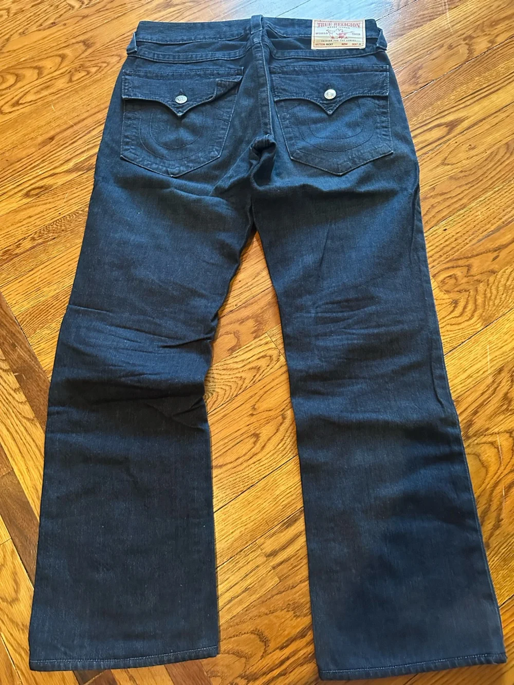 True Religion Men's Dark Blue Straight Fit Jeans Size 33
